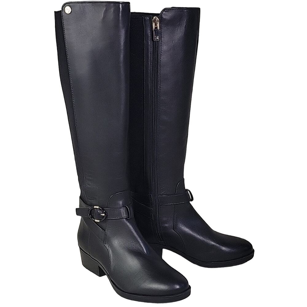Taryn Rose Black Leather Gigi Casual Dress Boot Womens Size 5 NEW